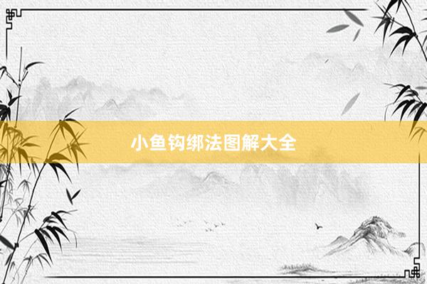 小鱼钩绑法图解大全